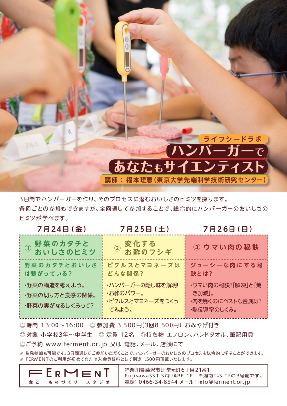 ワークショップのフライヤー